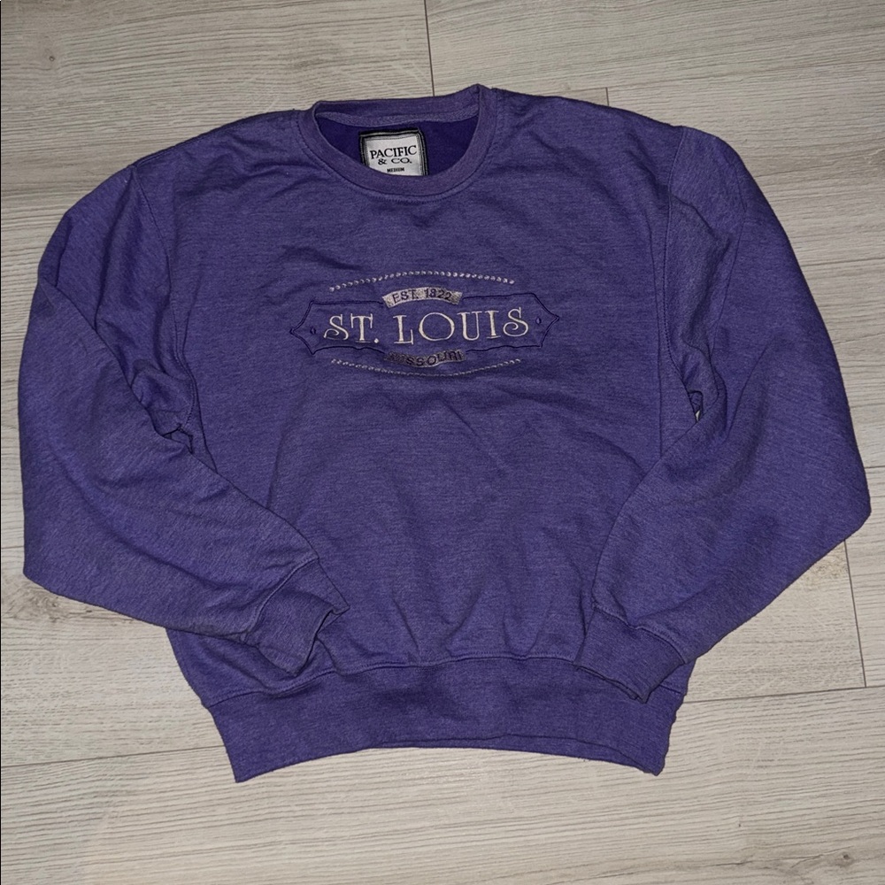 Pacific & Co. St. Louis Crewneck, Size Medium